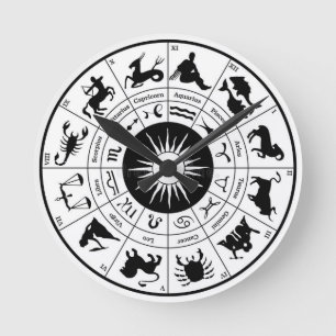 Zodiac wall clock