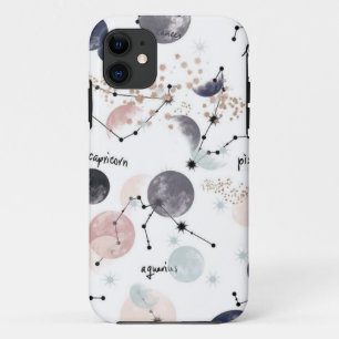 Zodiac Watercolor horoscope design Case-Mate iPhone Case