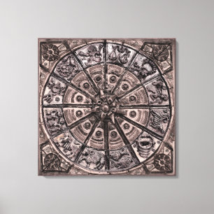 Zodiac Wheel Canvas Print