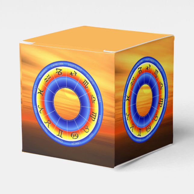Zodiac Wheel Favour Box (Front Side)