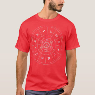 Zodiac Wheel Halloween Zodiac Horoscope Astrology2 T-Shirt