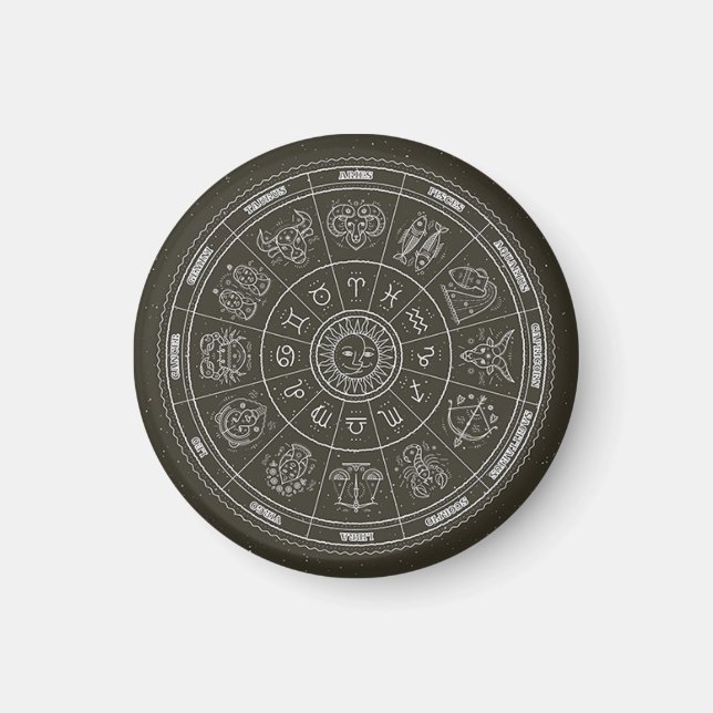 Zodiac Wheel Magnet (Front)
