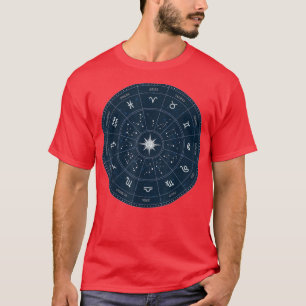 Zodiac Wheel Wife Zodiac Horoscope Astrology 2710  T-Shirt