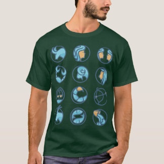Zodiac Wheel Wife Zodiac Horoscope Astrology Premi T-Shirt