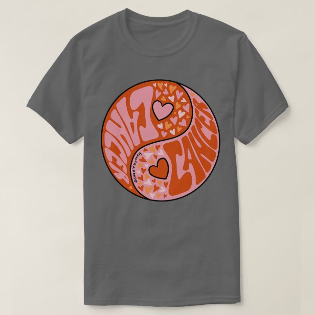 Zodiac Yin Yang T-Shirt (Design Front)