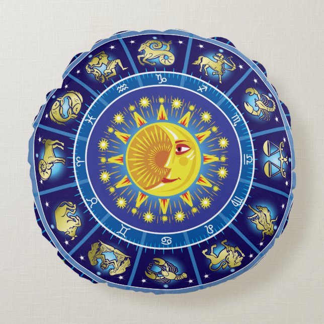 Zodiacs Round Cushion (Front)