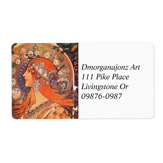 Zodiak Woman by Mucha (Front)