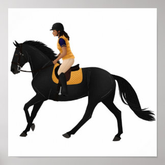 Zoe and Raven from Free Rein Equine Rampaige Poster