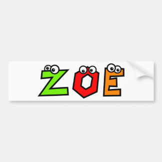 Zoe Bumper Sticker