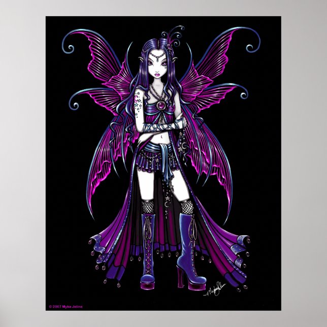 "Zoe" Hot Pink Fairy Poster (Front)