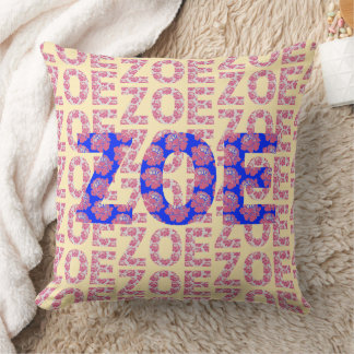 Zoe Name Pattern Cushion