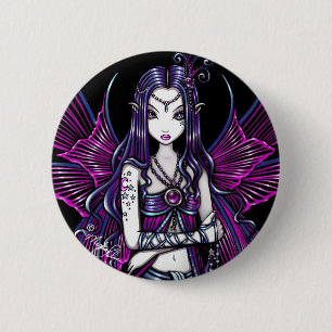 "Zoe" Pink Passion Fairy Button