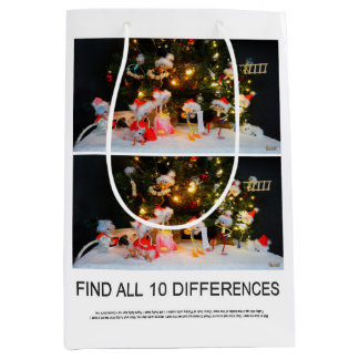 Zoek de 10 verschillen zoekplaatje van de Fubby's. Medium Gift Bag