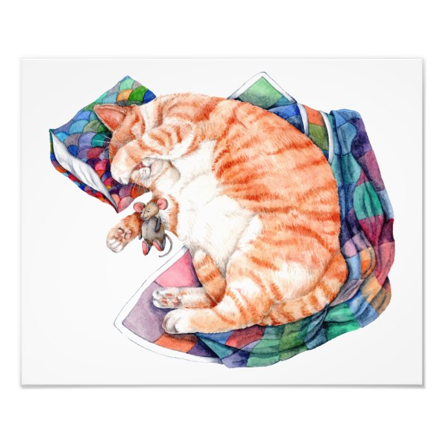 Zoe's Winter Nap Photo Print (Front)