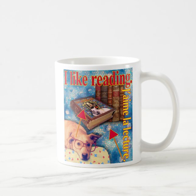 ZoeSPEAK - I like reading. Coffee Mug (Right)
