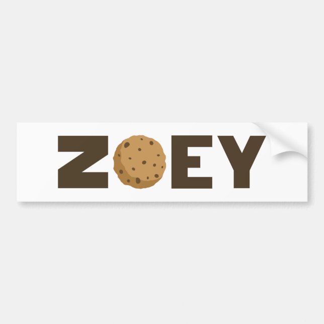 Zoey cookie bumper sticker (Front)