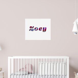 Zoey-Funky Wave  Design Poster