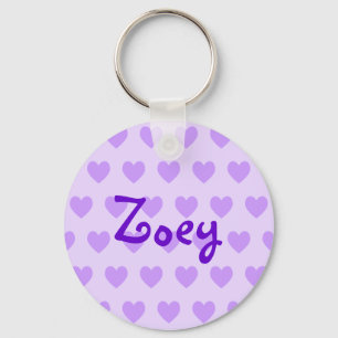 Zoey in Purple Key Ring