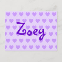Zoey in Purple
