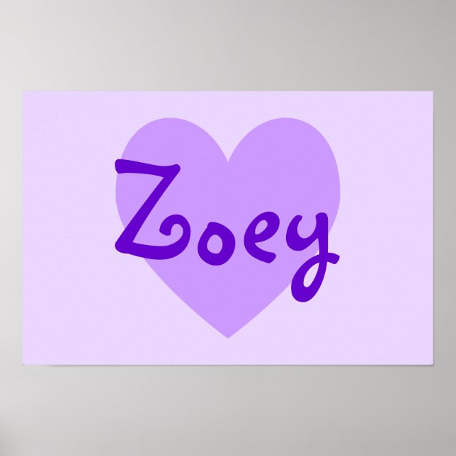 Zoey in Purple Poster (Front)