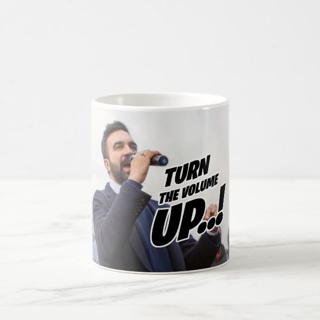Zohran Mamdani - Turn the Volume Up Mug (Center)