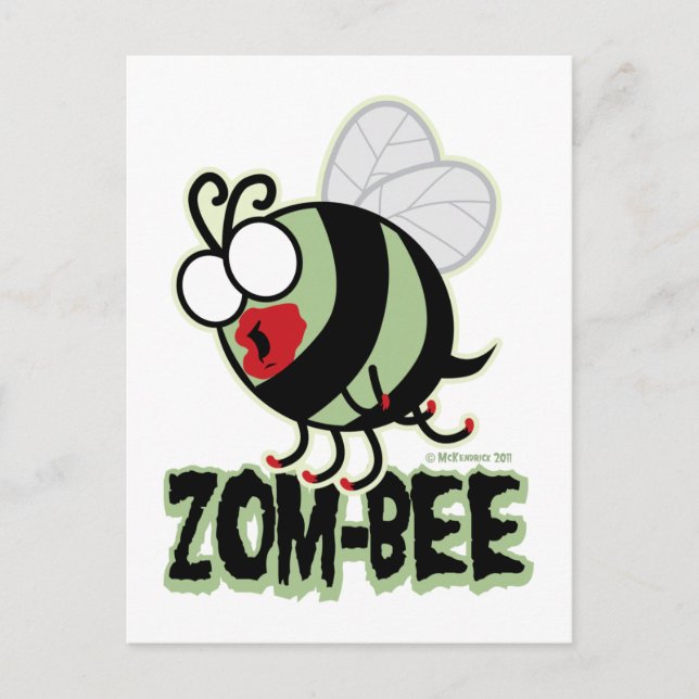 Zom-Bee Postcard (Front)