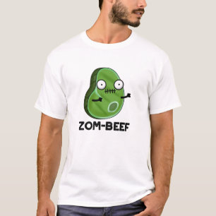 Zom-beef Funny Halloween Zombie Meat Pun T-Shirt