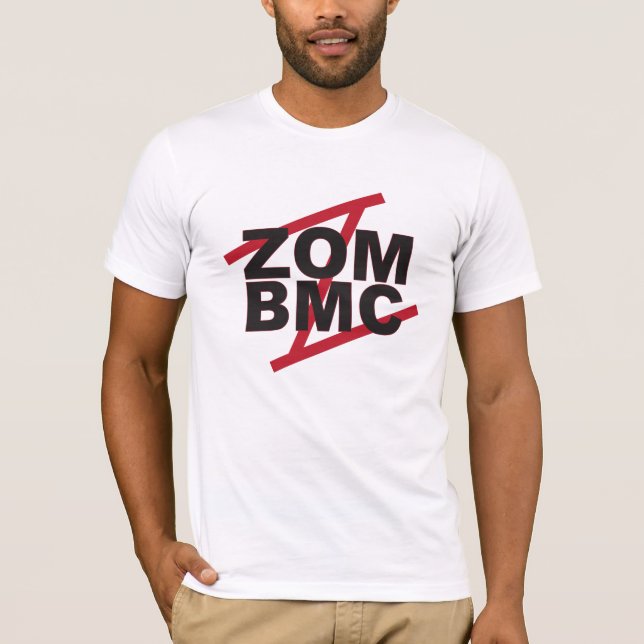 ZOM BMC Black letters on Red Z T-Shirt (Front)
