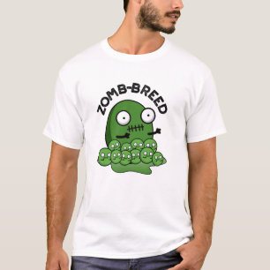 Zom-breed Funny Halloween Zombie Breed Pun T-Shirt