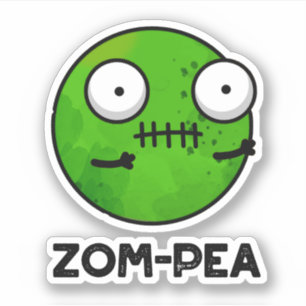Zom-pea Funny Halloween Zombie Pea Pun