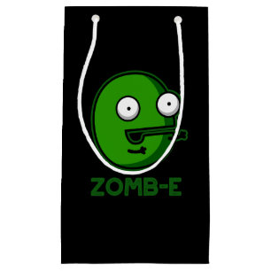 Zomb-E Funny Halloween Zombie Alphabet Pun  Small Gift Bag