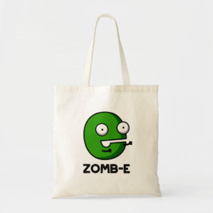 Zomb-E Funny Halloween Zombie Alphabet Pun  Tote Bag