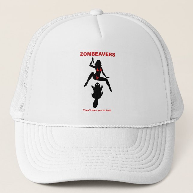 ZOMBEAVERS trucker hat (Front)