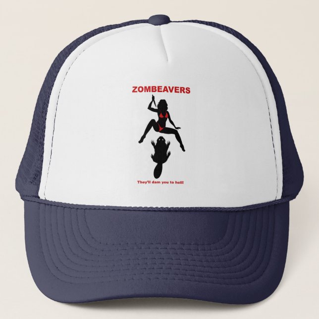 ZOMBEAVERS trucker hat (Front)