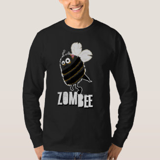 Zombee Bee Zombie Halloween Bumblebee Yellow Spook T-Shirt