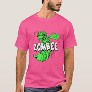 Zombee   Halloween Costume Cool Bee Zombie Pun Bee T-Shirt