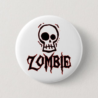 Zombie 6 Cm Round Badge