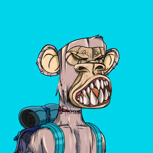 Zombie Ape Back To School NFT #2385 Sticker