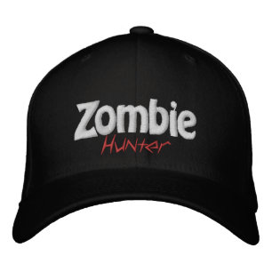 Zombie Apocalpyse Hunter Embroidered Hat