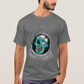Zombie Apocalypse Astronaut Space Halloween Zombie T-Shirt