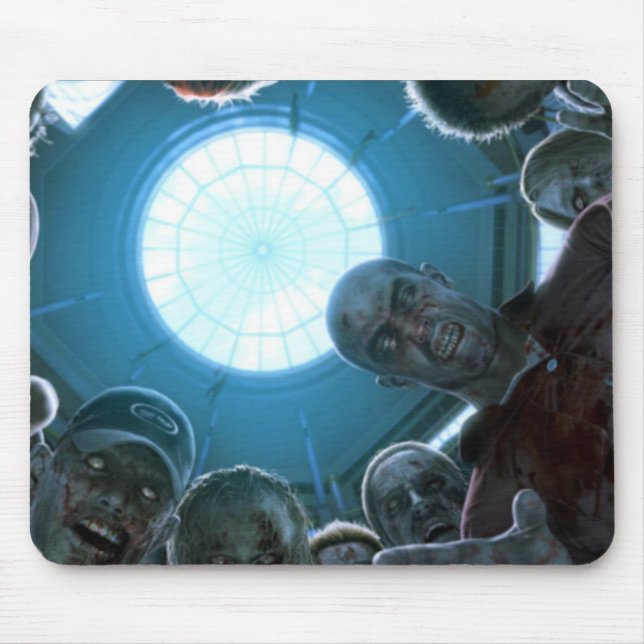 Zombie Apocalypse Attack Mouse Pad (Front)