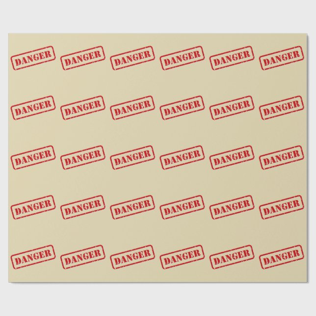 Zombie Apocalypse Birthday | Halloween Biohazard Wrapping Paper (Flat)