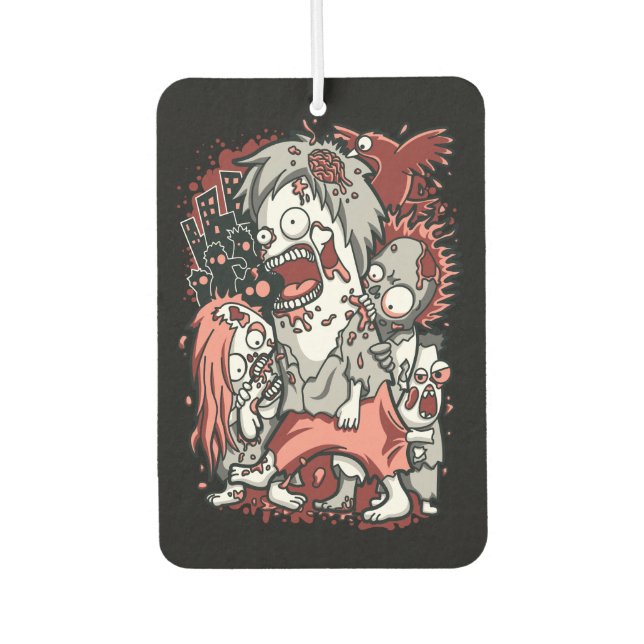 Zombie Apocalypse Car Air Freshener (Front)