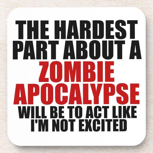 Zombie Apocalypse Coaster (Front)