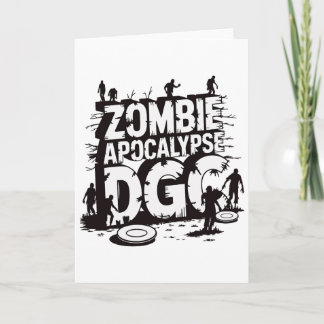 Zombie Apocalypse Dgc Funny Disc Golf Zombie Lover Card