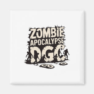 Zombie Apocalypse Dgc Funny Disc Golf Zombie Lover Magnet