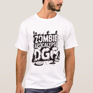Zombie Apocalypse Dgc Funny Disc Golf Zombie Lover T-Shirt