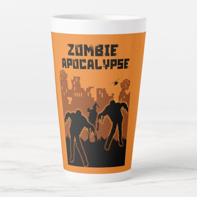 Zombie Apocalypse Gifts Latte Mug (Front)
