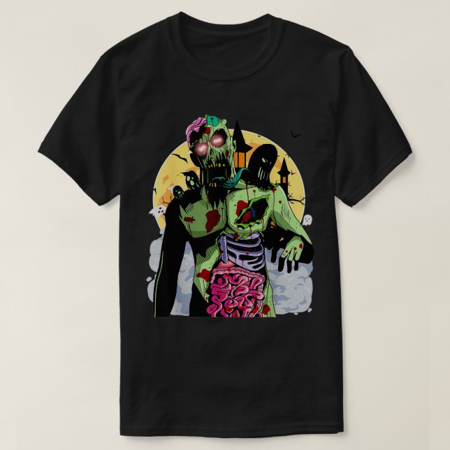 Zombie Apocalypse Happy Halloween Costume  T-Shirt (Design Front)