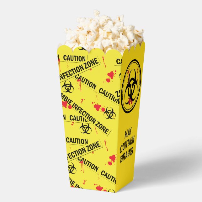 Zombie Apocalypse Horror Movie Night Popcorn Favour Box (Popped)